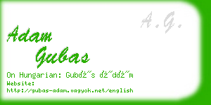 adam gubas business card